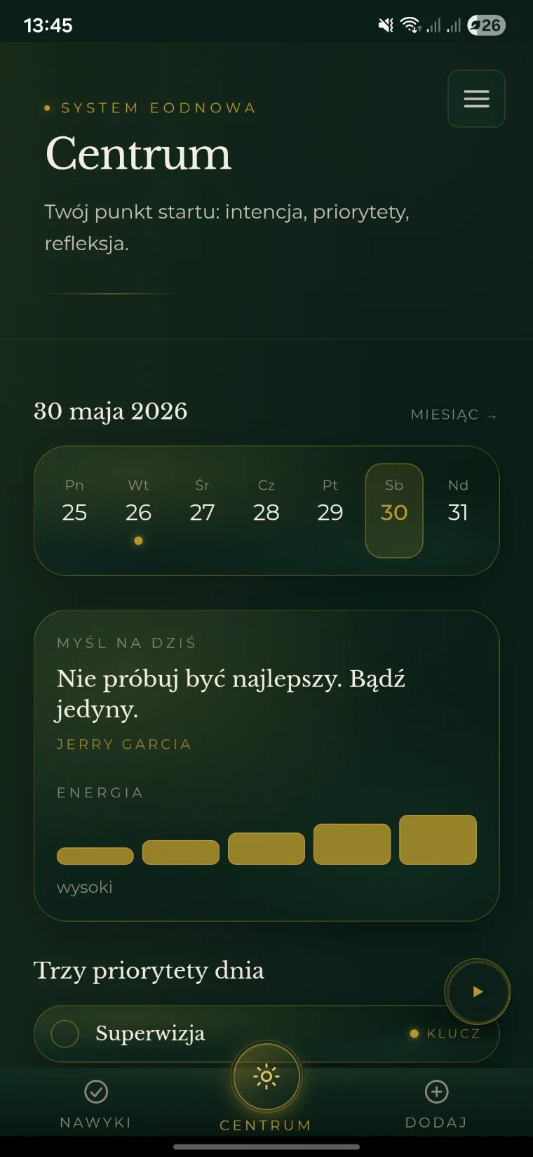 Aplikacja eOdNowa – Centrum